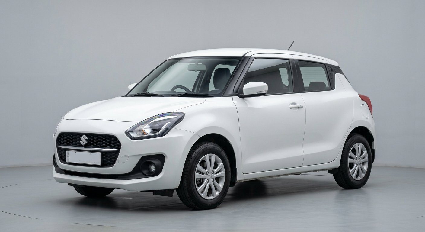 2021 Maruti Suzuki Swift White hatchback for rent and sale in Khulna