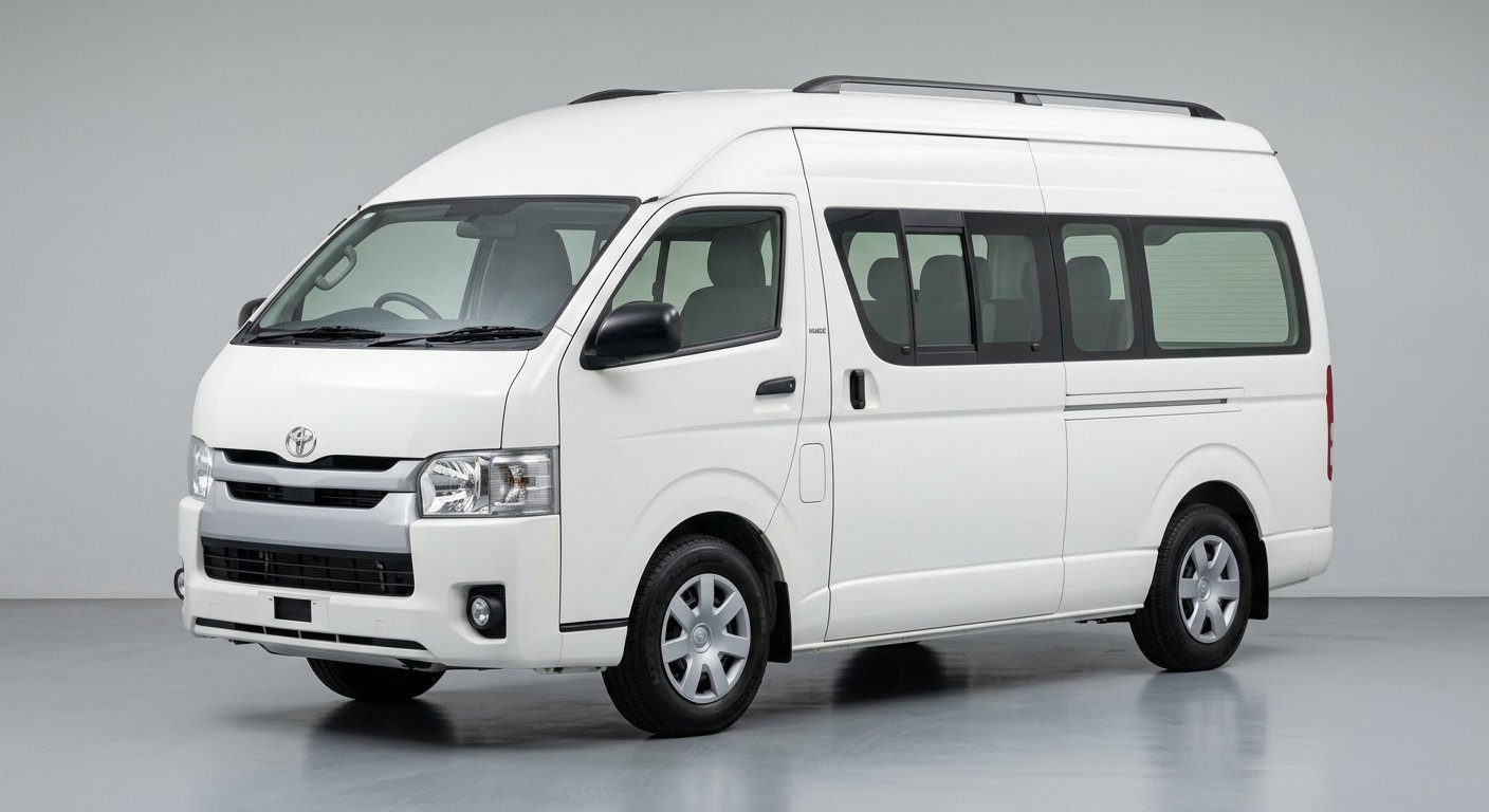 2015 Toyota Hiace White microbus for rent and sale in Khulna